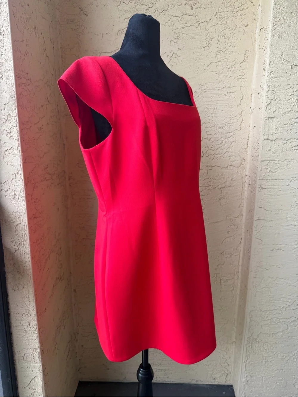 French Connection Azra Red Minidress 12 Cocktail Party Cap Sleeve Twill NWT